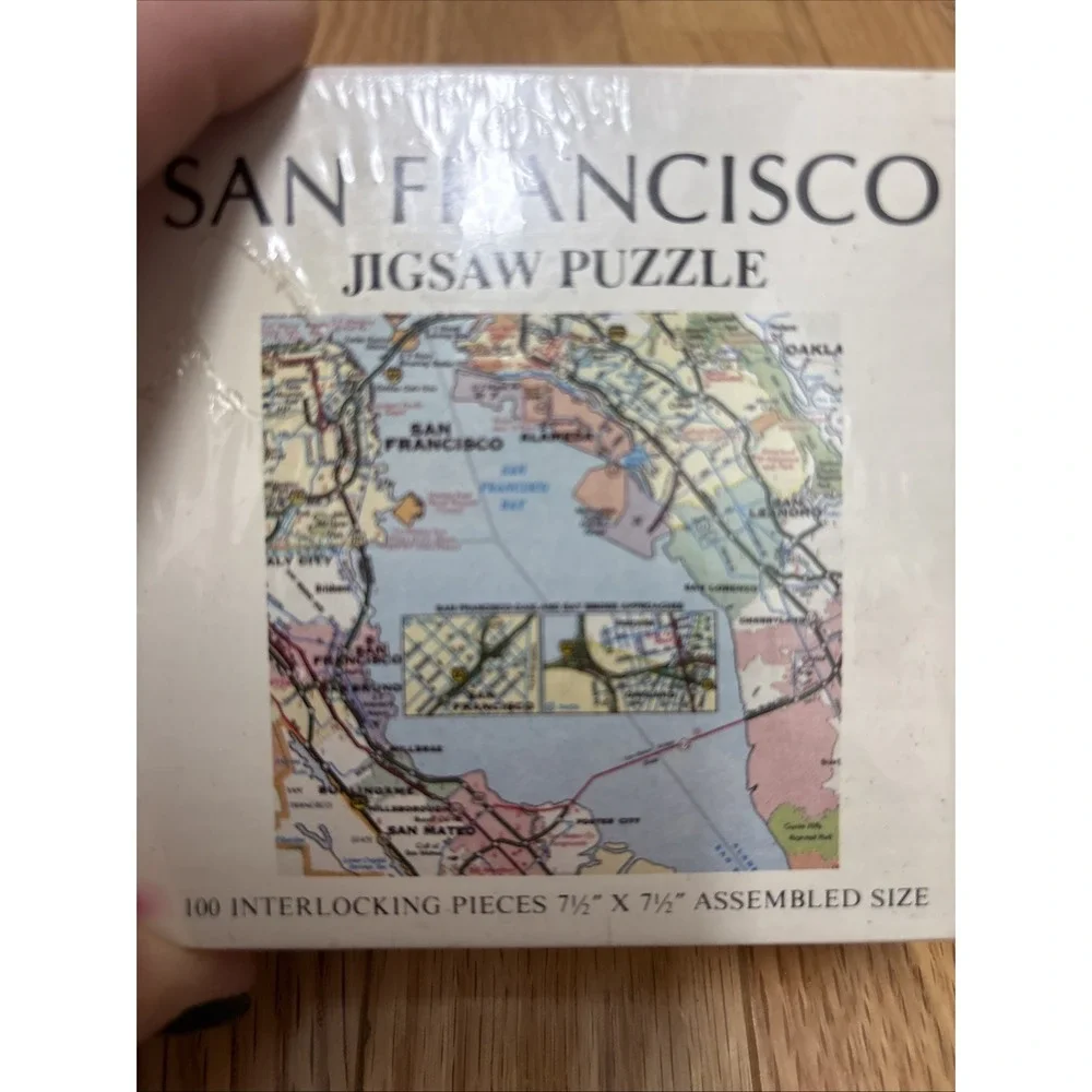 San Francisco Map Jigsaw Puzzle LA California 1979 Vintage 100 Piece NEW‎